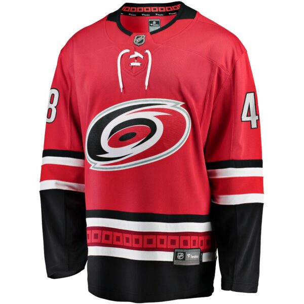 Men’s Carolina Hurricanes Jordan Martinook Fanatics Branded Red Alternate Breakaway Player Jersey