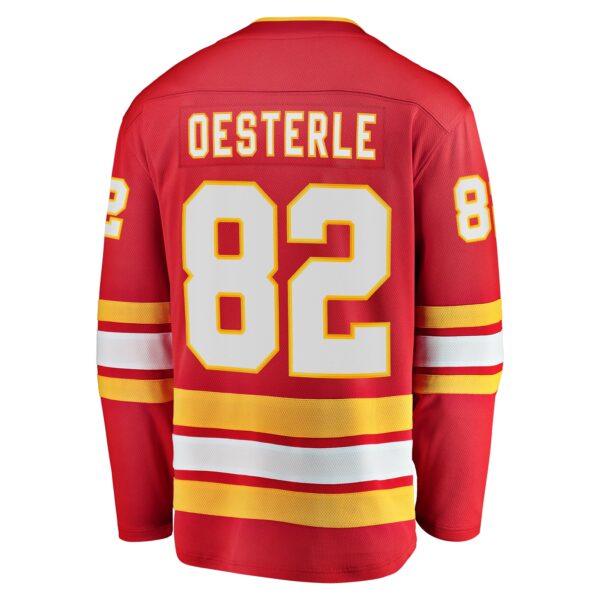 Men’s Calgary Flames Jordan Oesterle Fanatics Branded Red Home Breakaway Jersey