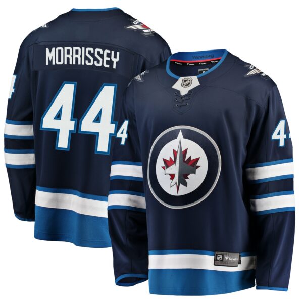 Men’s Winnipeg Jets Josh Morrissey Fanatics Branded Navy Breakaway Replica Jersey