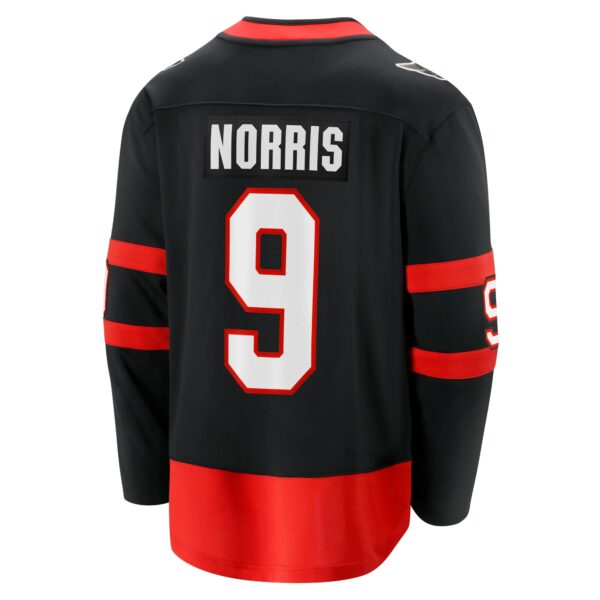 Men’s Ottawa Senators Josh Norris Fanatics Branded Black Home Breakaway Jersey