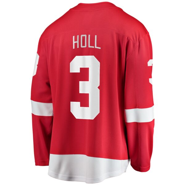 Men’s Detroit Red Wings Justin Holl Fanatics Branded Red Home Breakaway Jersey