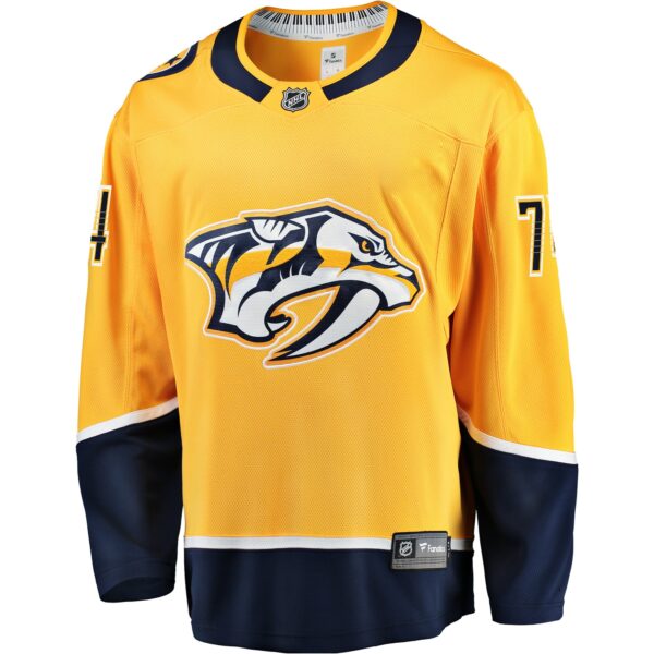 Men’s Nashville Predators Juuse Saros Fanatics Branded Gold Breakaway Player Jersey