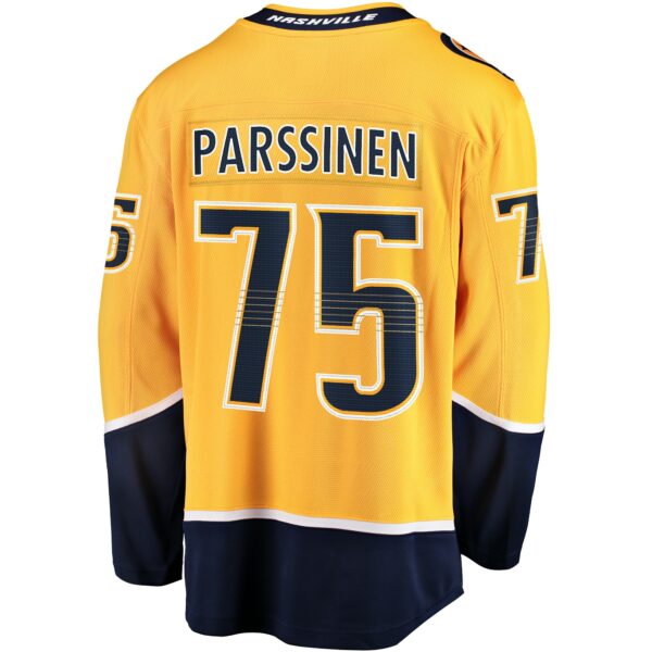 Men’s Nashville Predators Juuso Parssinen Fanatics Branded Gold Home Breakaway Jersey