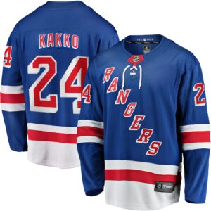 Men's New York Rangers Kaapo Kakko Fanatics Branded Blue Replica Player Jersey