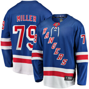 Men's New York Rangers K'Andre Miller Fanatics Branded Blue Home Breakaway Replica Jersey