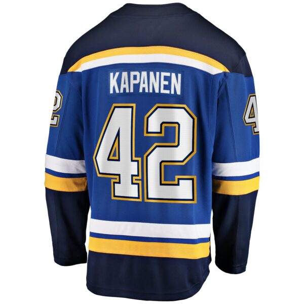 Men’s St. Louis Blues Kasperi Kapanen Fanatics Branded Blue Home Breakaway Jersey