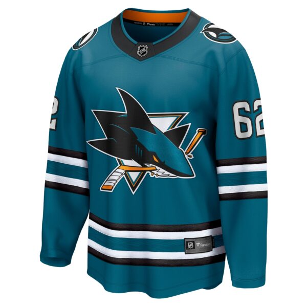 Men’s San Jose Sharks Kevin Labanc Fanatics Branded Teal Home Breakaway Player Jersey