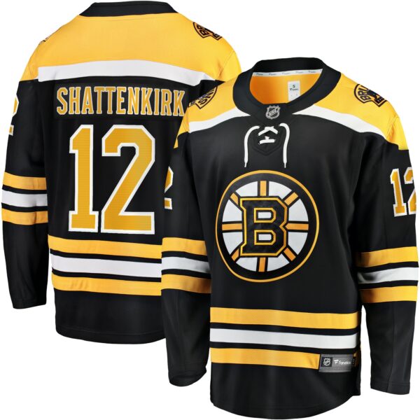 Men’s Boston Bruins Kevin Shattenkirk Fanatics Branded Black Home Breakaway Jersey