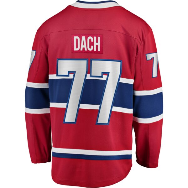 Men’s Montreal Canadiens Kirby Dach Fanatics Branded Red Home Breakaway Player Jersey