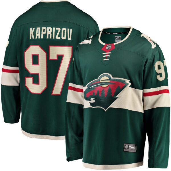 Men’s Minnesota Wild Kirill Kaprizov Fanatics Branded Green Home Breakaway Replica Jersey