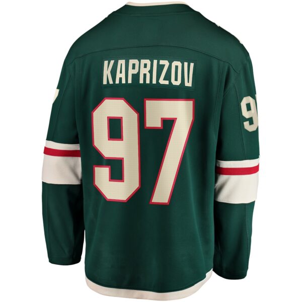 Men’s Minnesota Wild Kirill Kaprizov Fanatics Branded Green Home Breakaway Replica Jersey