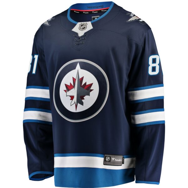 Men’s Winnipeg Jets Kyle Connor Fanatics Branded Navy Breakaway Replica Jersey