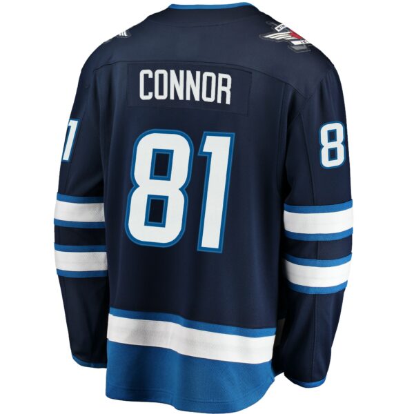 Men’s Winnipeg Jets Kyle Connor Fanatics Branded Navy Breakaway Replica Jersey