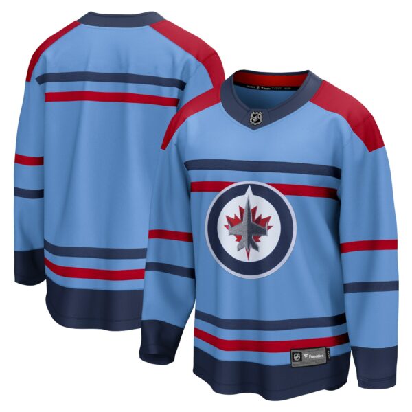 Men’s Winnipeg Jets  Fanatics Branded Light Blue Anniversary Premier Breakaway Jersey