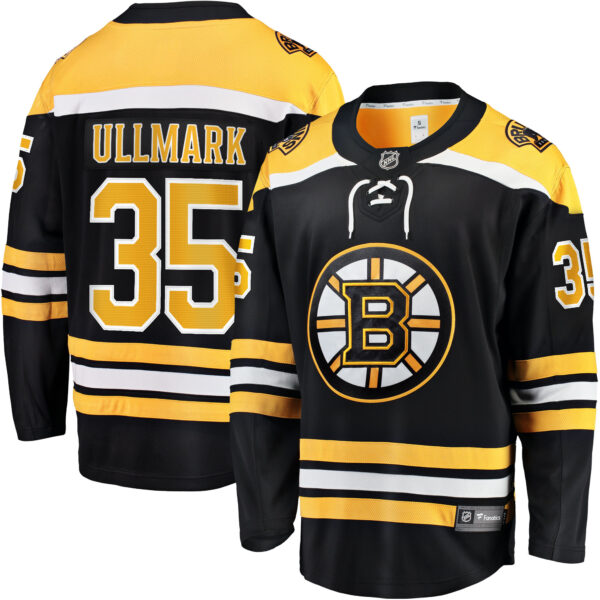 Men’s Boston Bruins Linus Ullmark Fanatics Branded Black Home Breakaway Player Jersey