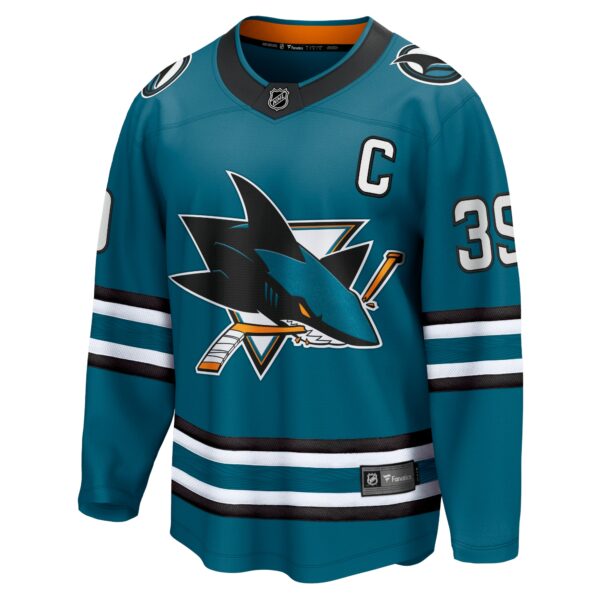 Men’s San Jose Sharks Logan Couture Fanatics Branded Teal Home Premier Breakaway Player Jersey