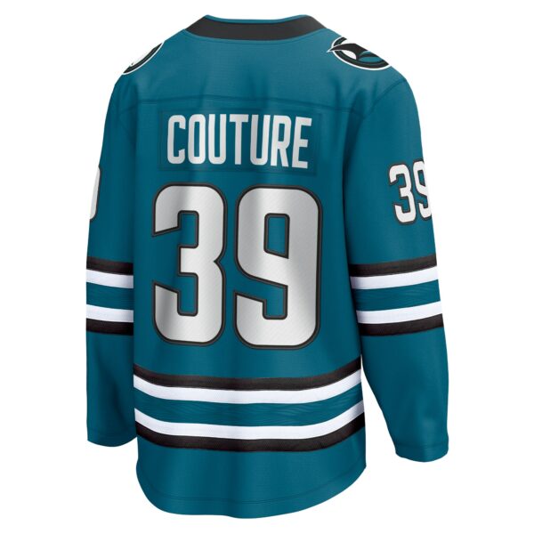 Men’s San Jose Sharks Logan Couture Fanatics Branded Teal Home Premier Breakaway Player Jersey