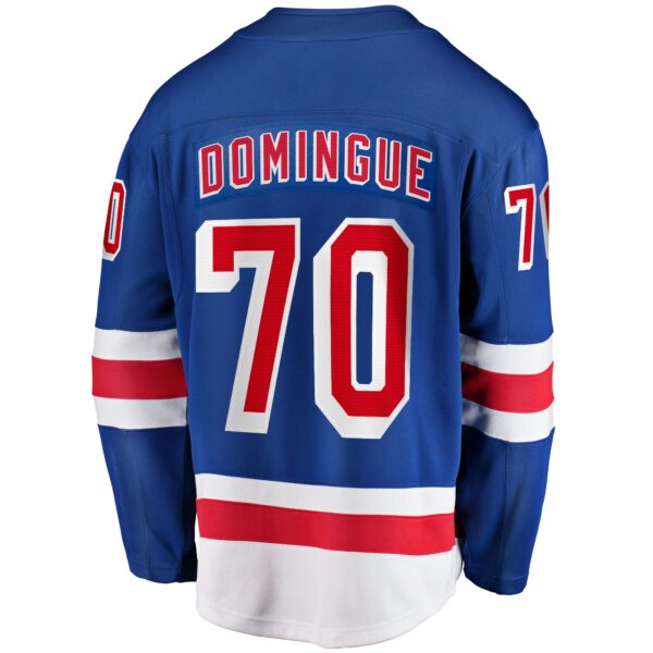 Men’s New York Rangers Louis Domingue Fanatics Branded Blue Home Breakaway Jersey