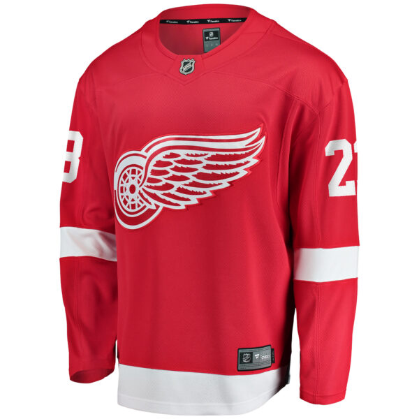 Men’s Detroit Red Wings Lucas Raymond Fanatics Branded Red Home Breakaway Player Jersey