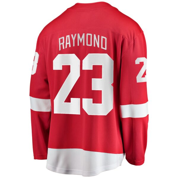 Men’s Detroit Red Wings Lucas Raymond Fanatics Branded Red Home Breakaway Player Jersey