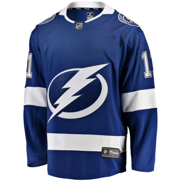 Men’s Tampa Bay Lightning Luke Glendening Fanatics Branded Blue Home Breakaway Jersey