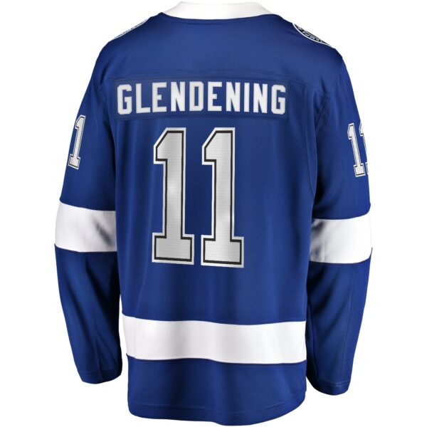 Men’s Tampa Bay Lightning Luke Glendening Fanatics Branded Blue Home Breakaway Jersey