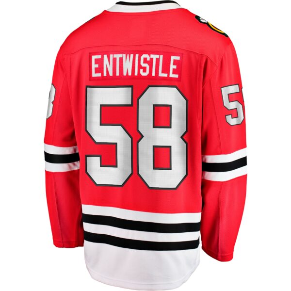 Men’s Chicago Blackhawks MacKenzie Entwistle Fanatics Branded Red Home Breakaway Player Jersey