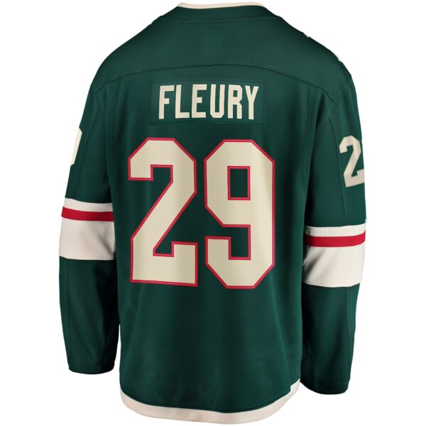 Men’s Minnesota Wild Marc-Andre Fleury Fanatics Branded Green Home Breakaway Player Jersey