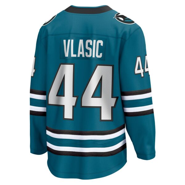 Men’s San Jose Sharks Marc-Edouard Vlasic Fanatics Branded Teal Home Breakaway Player Jersey