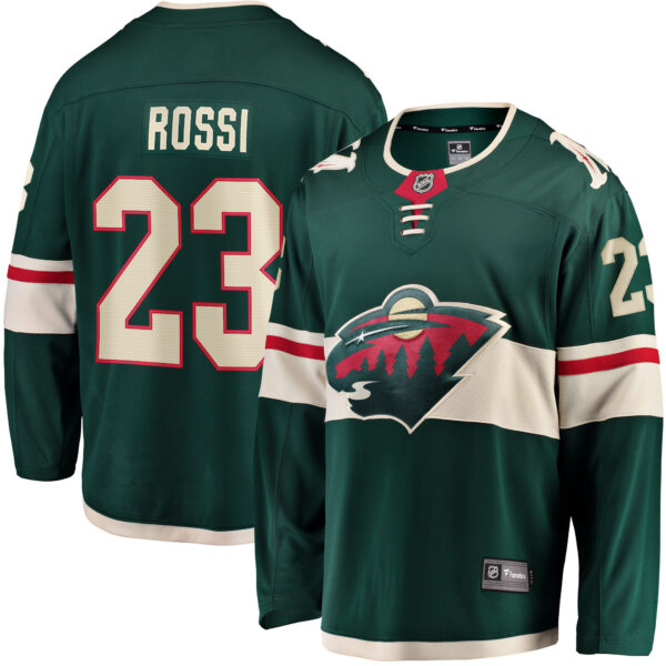 Men’s Minnesota Wild Marco Rossi Fanatics Branded Green Home Breakaway Player Jersey