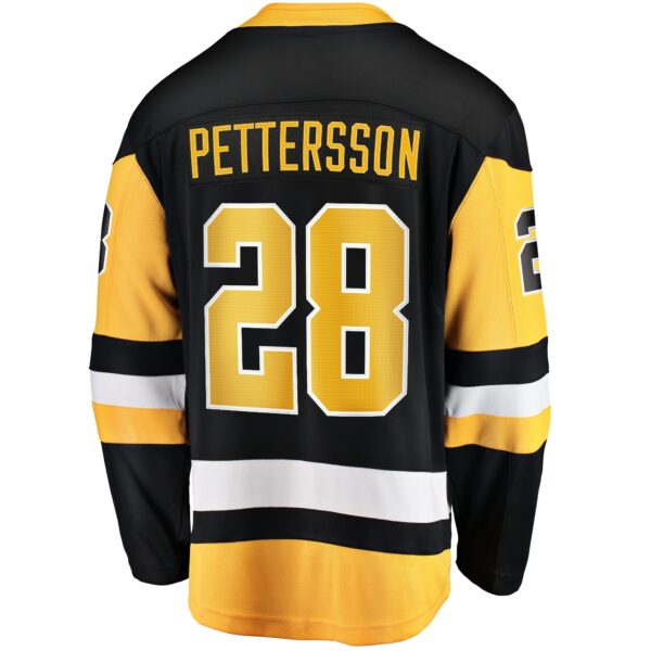 Men’s Pittsburgh Penguins Marcus Pettersson Fanatics Branded Black Home Breakaway Jersey