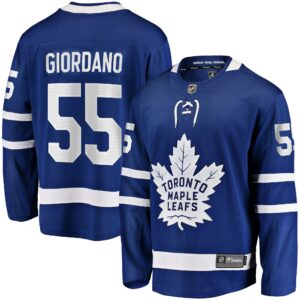 Men's Toronto Maple Leafs Mark Giordano Fanatics Branded Blue Home Breakaway Player Jersey