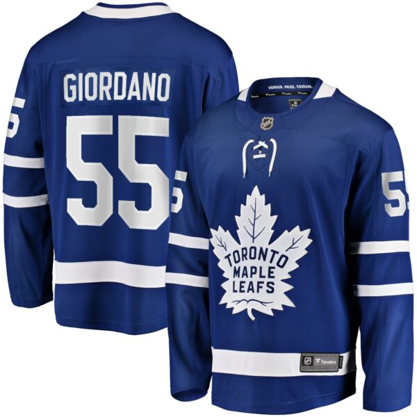 Men’s Toronto Maple Leafs Mark Giordano Fanatics Branded Blue Home Breakaway Player Jersey