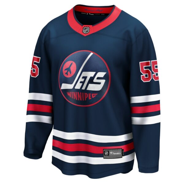 Men’s Winnipeg Jets Mark Scheifele Fanatics Branded Navy Alternate Premier Breakaway Player Jersey