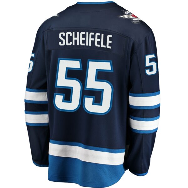 Men’s Winnipeg Jets Mark Scheifele Fanatics Branded Navy Breakaway Replica Jersey