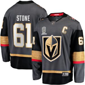 Men's Vegas Golden Knights Mark Stone Fanatics Branded Black 2023 Stanley Cup Champions Alternate Breakaway Player Jersey