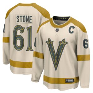 Men's Vegas Golden Knights Mark Stone Fanatics Branded Cream 2024 NHL Winter Classic Breakaway Player Jersey