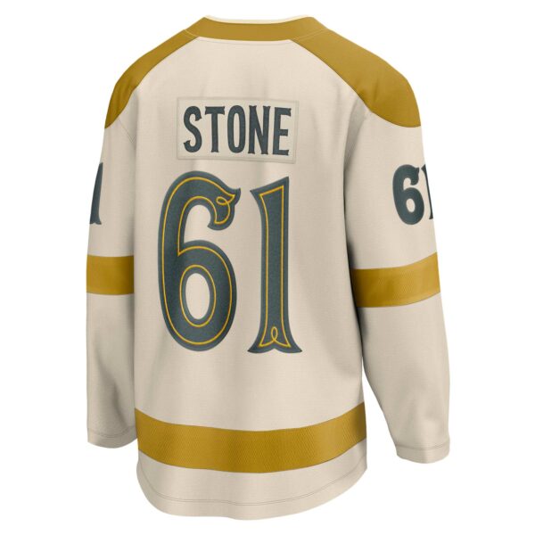 Men’s Vegas Golden Knights Mark Stone Fanatics Branded Cream 2024 NHL Winter Classic Breakaway Player Jersey