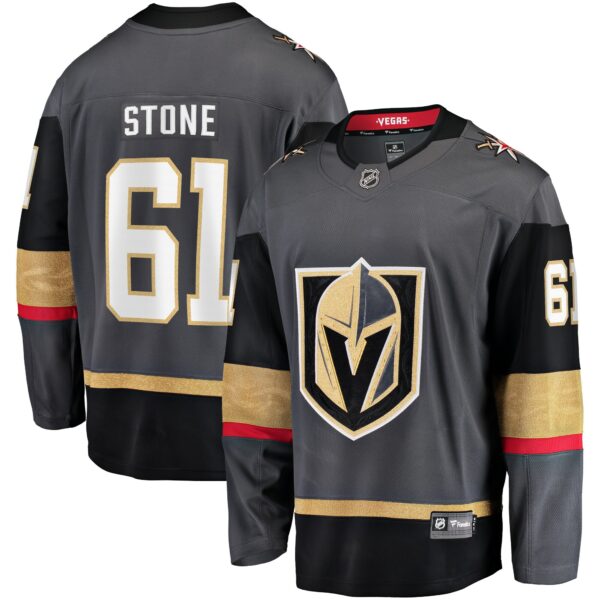 Men’s Vegas Golden Knights Mark Stone Fanatics Branded Gray Alternate Premier Breakaway Player Jersey