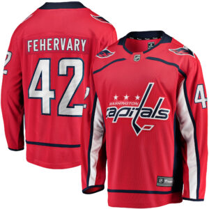 Men's Washington Capitals Martin Fehervary Fanatics Branded Red Home Breakaway Player Jersey