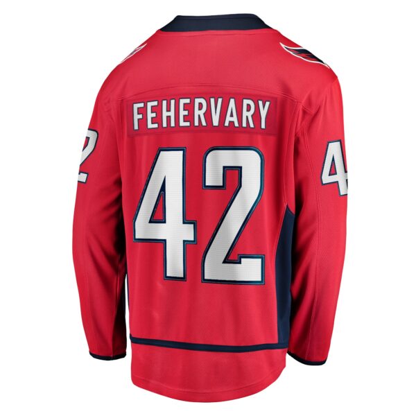 Men’s Washington Capitals Martin Fehervary Fanatics Branded Red Home Breakaway Player Jersey