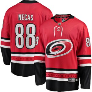 Men's Carolina Hurricanes Martin Necas Fanatics Branded Red Alternate Breakaway Player Jersey