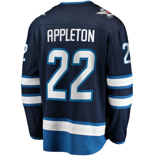 Men’s Winnipeg Jets Mason Appleton Fanatics Branded Navy Home Breakaway Jersey