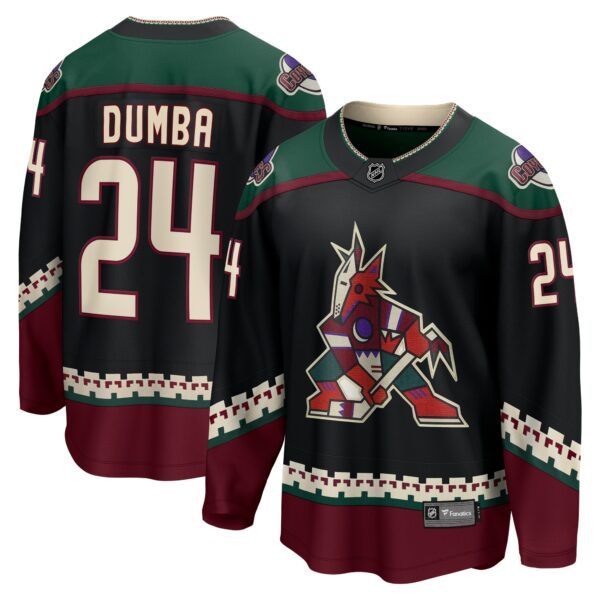 Men’s Arizona Coyotes Matt Dumba Fanatics Branded Black Home Breakaway Jersey