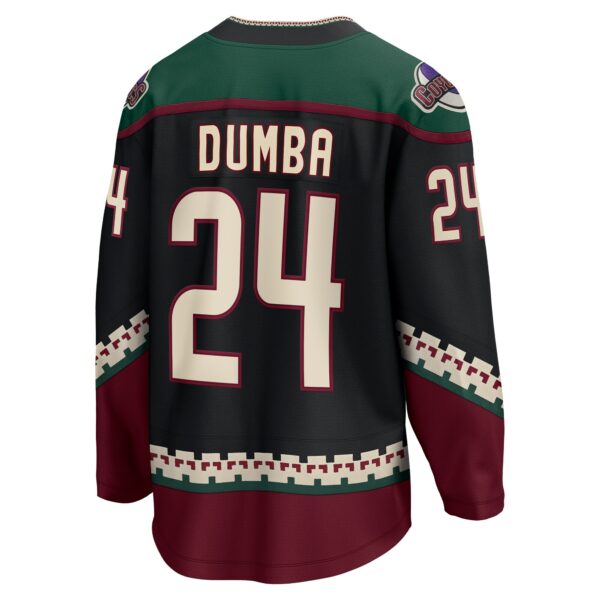 Men’s Arizona Coyotes Matt Dumba Fanatics Branded Black Home Breakaway Jersey