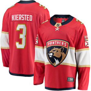 Men's Florida Panthers Matt Kiersted Fanatics Branded Red Home Team Breakaway Player Jersey