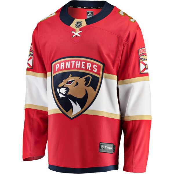 Men’s Florida Panthers Matt Kiersted Fanatics Branded Red Home Team Breakaway Player Jersey