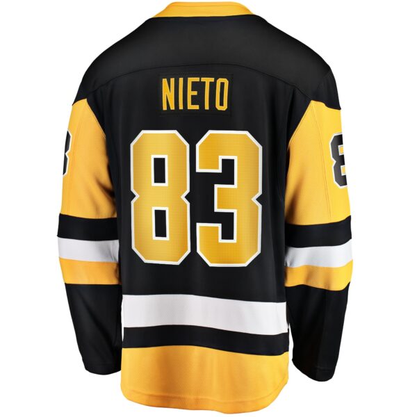 Men’s Pittsburgh Penguins Matt Nieto Fanatics Branded Black Home Breakaway Jersey