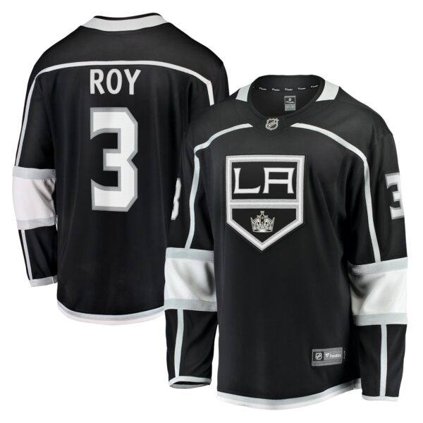 Men’s Los Angeles Kings Matt Roy Fanatics Branded Black Home Breakaway Player Jersey