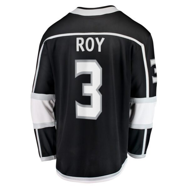 Men’s Los Angeles Kings Matt Roy Fanatics Branded Black Home Breakaway Player Jersey